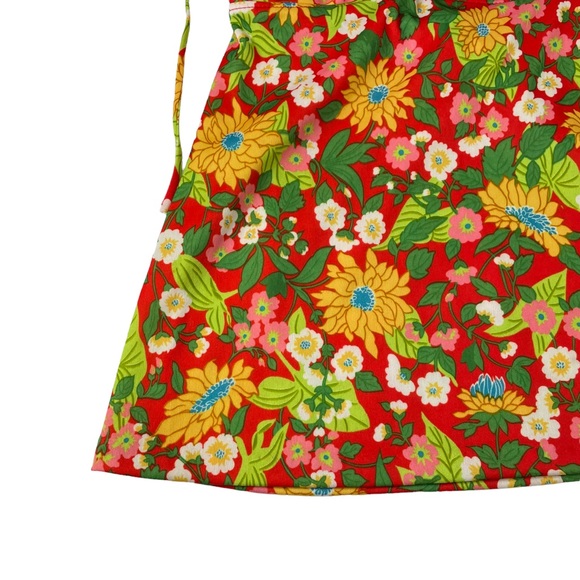 Vintage Boho 1970s Floral 2-Piece Beachwear Tankini Swimsuit Size 14 Flower Rare - Picture 3 of 14